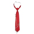 thumbnail image 6 of Conairie Ties for Women Men Punk Metal Chain Black Necktie for Girl School Uniform Shirt Party Prom Business Accessory Red One Size, 6 of 6