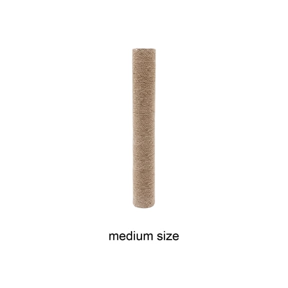 Durable Natural Jute Cat Scratching Column, Replacement Post for Floor to Ceiling Cat Trees 15.75*2.76in