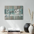 thumbnail image 2 of Teal Wall Art for Living Room Inspirational Quotes Theme Canvas Wall Decor Dandelion Picture Family Painting Decorations Together We Have It All Signs Poster Prints Artwork 12x16\u201d Ready to hang, 2 of 6