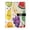 Color Fruits, variant on DIY Cat Fish Printed Microfiber Leather Notebook 9.2x6.7" Refillable Binder Journal with Pen Loop&Pockets 100 Sheets