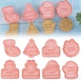 thumbnail image 2 of 8Pcs Hand Pie Press Mold Maker For Baking,Mini Pocket Pie Molds For Apple Pumpkin,Fall Thanksgiving Halloween Kitchen Tool(Pink), 2 of 7