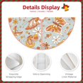 thumbnail image 3 of Sikiie Retro Floral Butterfly Nativity Christmas Tree Skirt, Jesus Christian Winter Holiday Tree Mat Decoration(30-48IN), 3 of 6