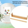 thumbnail image 6 of Wall Mount Kraft Paper Roll Holder for 12-Inch Paper Wooden Easel Paper Roll Holder Kraft Paper Roll Dispenser Kraft Paper Roll Display for Kitchen DIY Room Office Business Grocery, 6 of 6
