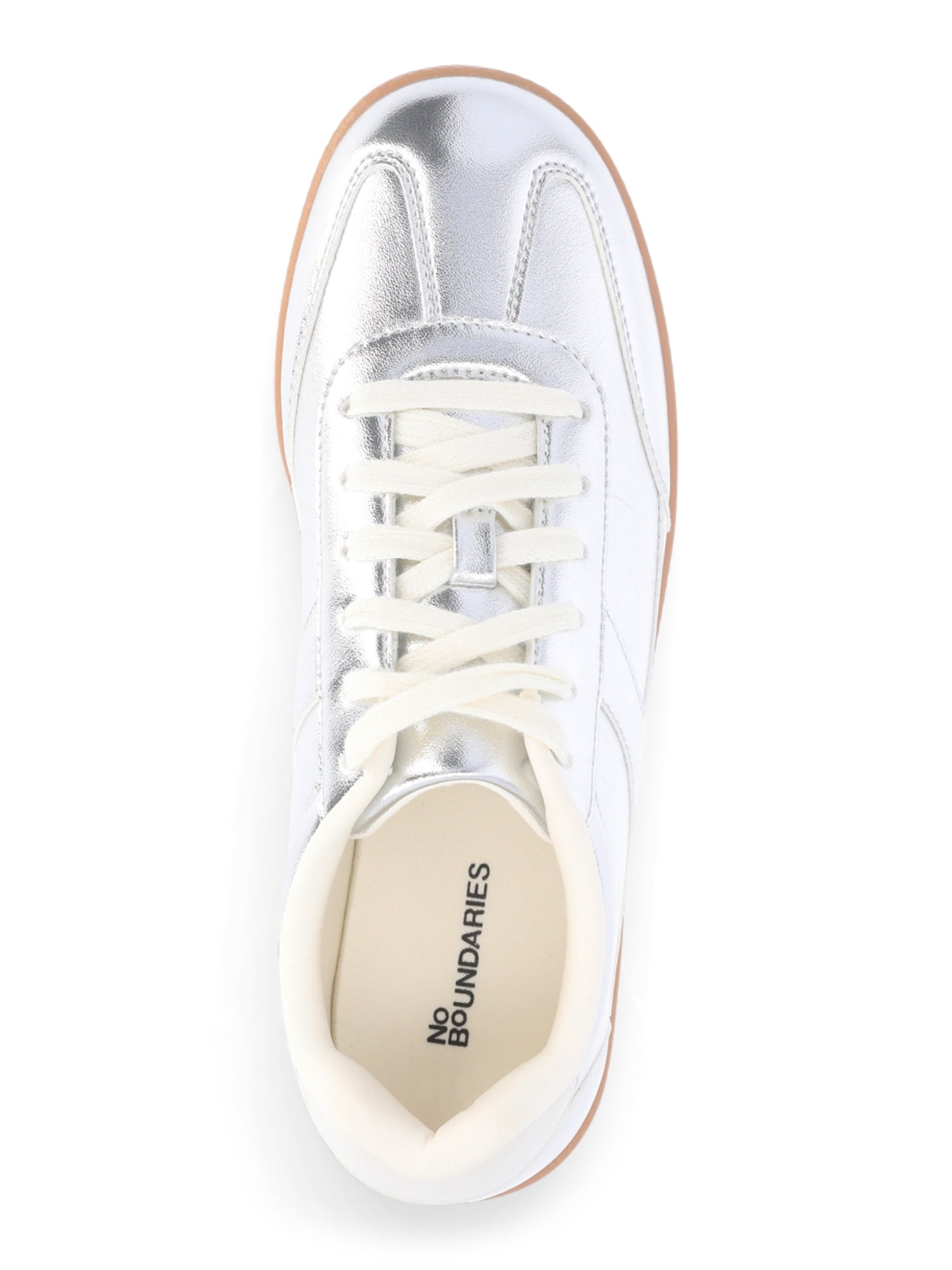 No Boundaries Women's Lace Up Sport Sneakers, Wide Width Available