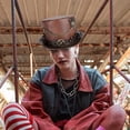 thumbnail image 6 of Jiibva Unisex Steampunk Top Hat Halloween clothing Hat Vintage Accessories For Themed Parties Gathering, 6 of 7
