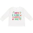 thumbnail image 3 of Inktastic My Gigi Loves Me Girls Apparel Girls Long Sleeve Toddler T-Shirt, 3 of 5