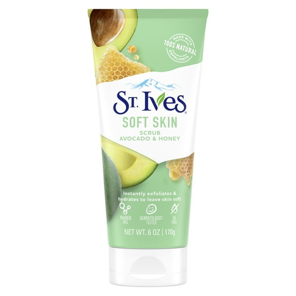 St. Ives Soft Skin Avocado and Honey Scrub, 6 oz