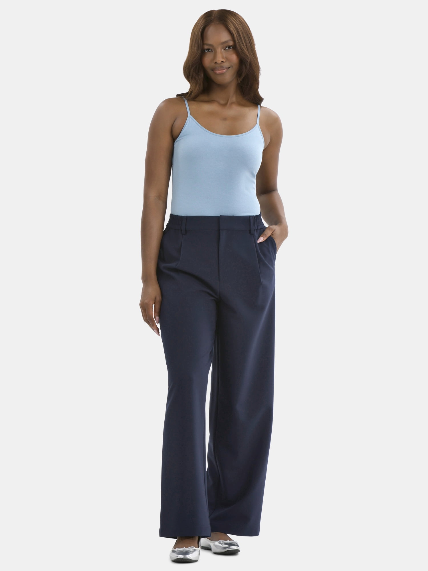 Time and Tru Women’s Cami Top with Adjustable Straps, Sizes XS-XXXL