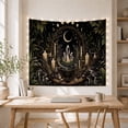 thumbnail image 5 of Cauldron and Crystals Altar Scene Under Starry Night Sky, Mystical Moody Gothic for Dark Art Lovers, Witchcraft Decor, Halloween Gift Tapestry Wall Hanging for Bedroom, Living Room and Dorm, 5 of 7