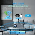 thumbnail image 6 of TOPTENG Ultra HD 8K Portable Supported Decoding Portable 1080p Projector Android Movie Home Phone Laptops, 6 of 12