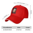 thumbnail image 4 of Christian Cross Religious Men Women Sandwich Cap Classic Baseball Capunisex Adjustable Casquette Dad Hat, 4 of 5