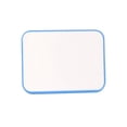 thumbnail image 2 of Tablero colgante de doble cara de pizarra magnética de 1 pieza para tablero de mensajes de refrigerador de cocina - Borde azul Soledad Pizarron, 2 of 6