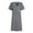 Navy, variant on Richie House Women's Nightgown Striped Tee Short Sleeve Sleep Nightshirt Pajama Dress S-2XL RHW4041