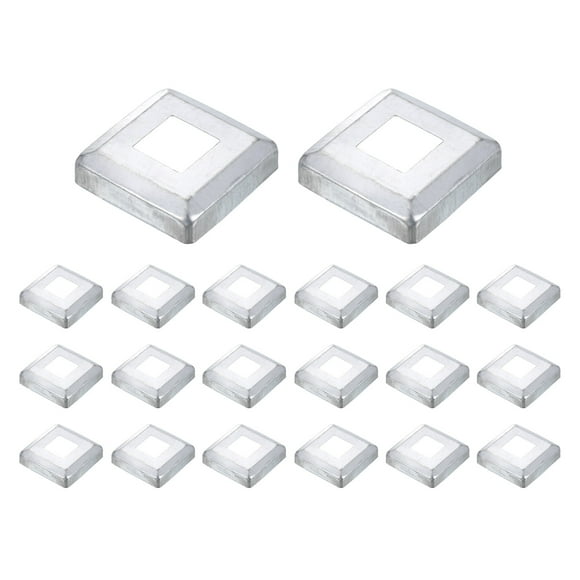 20Pack Post Base Cover, 2.5x2.5 Metal Integral Style Post Skirt Porch Column Wrap(1x1)