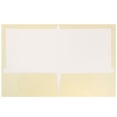 thumbnail image 2 of JAM Paper Two Pocket Glossy Presentation Folder, Ivory, Sold Individually, 2 of 5