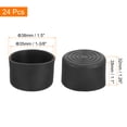 thumbnail image 2 of Uxcell 24Pack Tapas para Patas de Silla, 35mm (1-3/8 Pulgadas) Tapas para Patas de Silla Sin Marca, Protectores de Piso Antideslizantes para Patas de Silla, Negro, 2 of 6