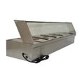 thumbnail image 2 of TECHTONGDA Buffet Food Warmer Bain Marie Canteen Steam Heater 5-Pan 6"deep, 2 of 7