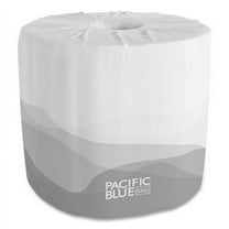 Georgia-Pacific Professional Pacific Blue Basic 1-Ply Toilet Paper, 550 Sheets, 80 Rolls per Carton