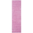thumbnail image 2 of SAFAVIEH August Carlene Solid Plush Shag Runner Rug, Pink, 2'3" x 12' - Modern Design, Pink, Non-Shedding & Easy Cleaning, Ultra Plush Thick Pile, Ideal for Living Room, Bedroom, Entryway, 2 of 9