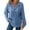 Blue #12, variant on KDDYLITQ Womens Hoodie Hooded Knitted Button Up Sweaters Long Sleeve V Neck Sweatshirt Loose Fit Trendy Tops Wine XL