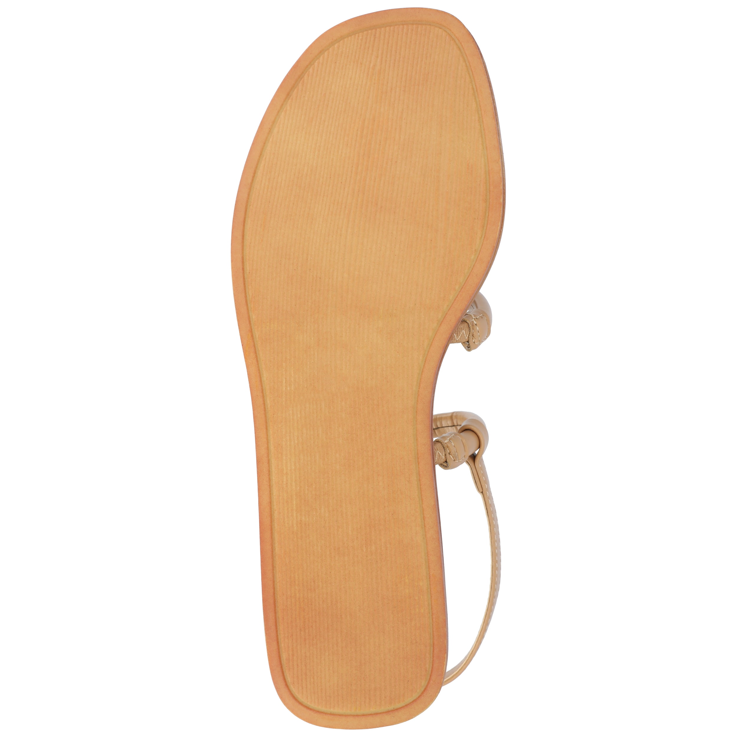 Journee Womens Karrio Buckle Sling Back Flat Sandals