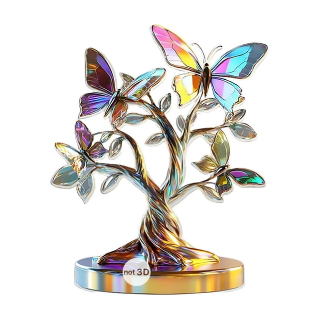 Colorful Tree Assembly Ornament for Home Bedroom Study and Desktop Decoration