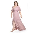 thumbnail image 2 of Vestido largo con abertura Roman Fashion / Tallas Extras, 2010 (Palo de rosa) rosa 40, 2 of 7