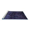 thumbnail image 2 of Ahgly Company Machine Washable Indoor Square Persian Blue Traditional Area Rugs, 3' Square, 2 of 4