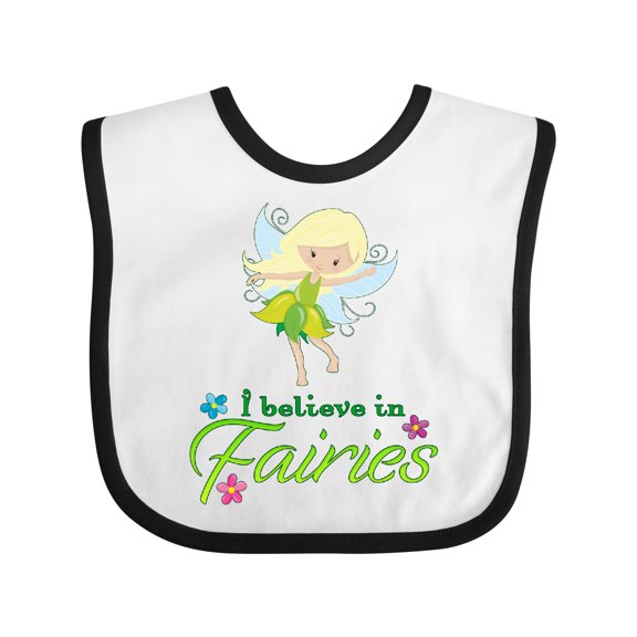 Inktastic I Believe in Fairies Boys or Girls Baby Bib