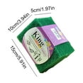 thumbnail image 3 of Tearable Cleaning Sponge | Green Microfiber Dishwashing Scrubber | 15x10cm Kitchen Sponge Brush | 10-Pack Multipurpose Scrubbing Pads, 3 of 6
