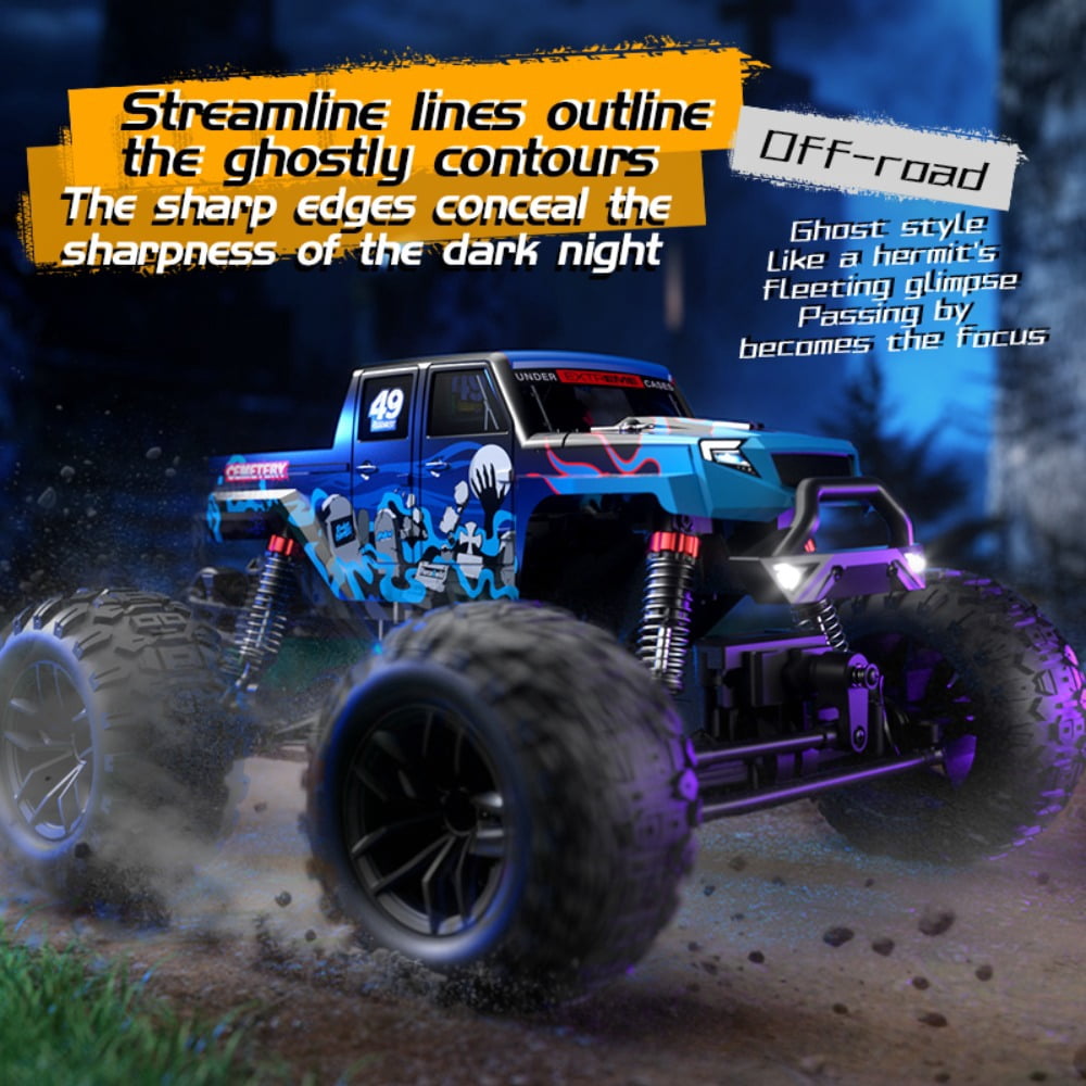 1:18 RC Cars, 2.4GHz 4WD High Speed 30 KM/H Remote Control Car All Terrain Off Road Monster Truck RC Drift Car for Adults Boys 8-12