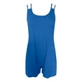 thumbnail image 5 of Women's Rompers Coverup Sleeveless Spaghetti Strap Wide Leg Bathing Jumpsuits Beach Summer Relaxed Fit Overalls with Pockets, 5 of 5