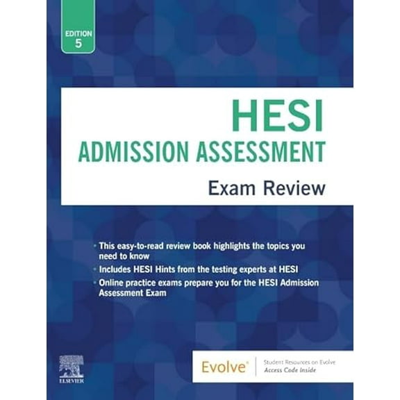 Pre-Owned Admission Assessment Exam Review, 9780323582261, 0323582265, Paperback, 5 edition
