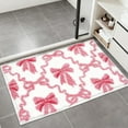 thumbnail image 4 of BKER Cute Bow Bath Mat Absorbent Bathroom Rug Washable Decorative Floor Mat For Hallway Bedroom Living Room, 4 of 6