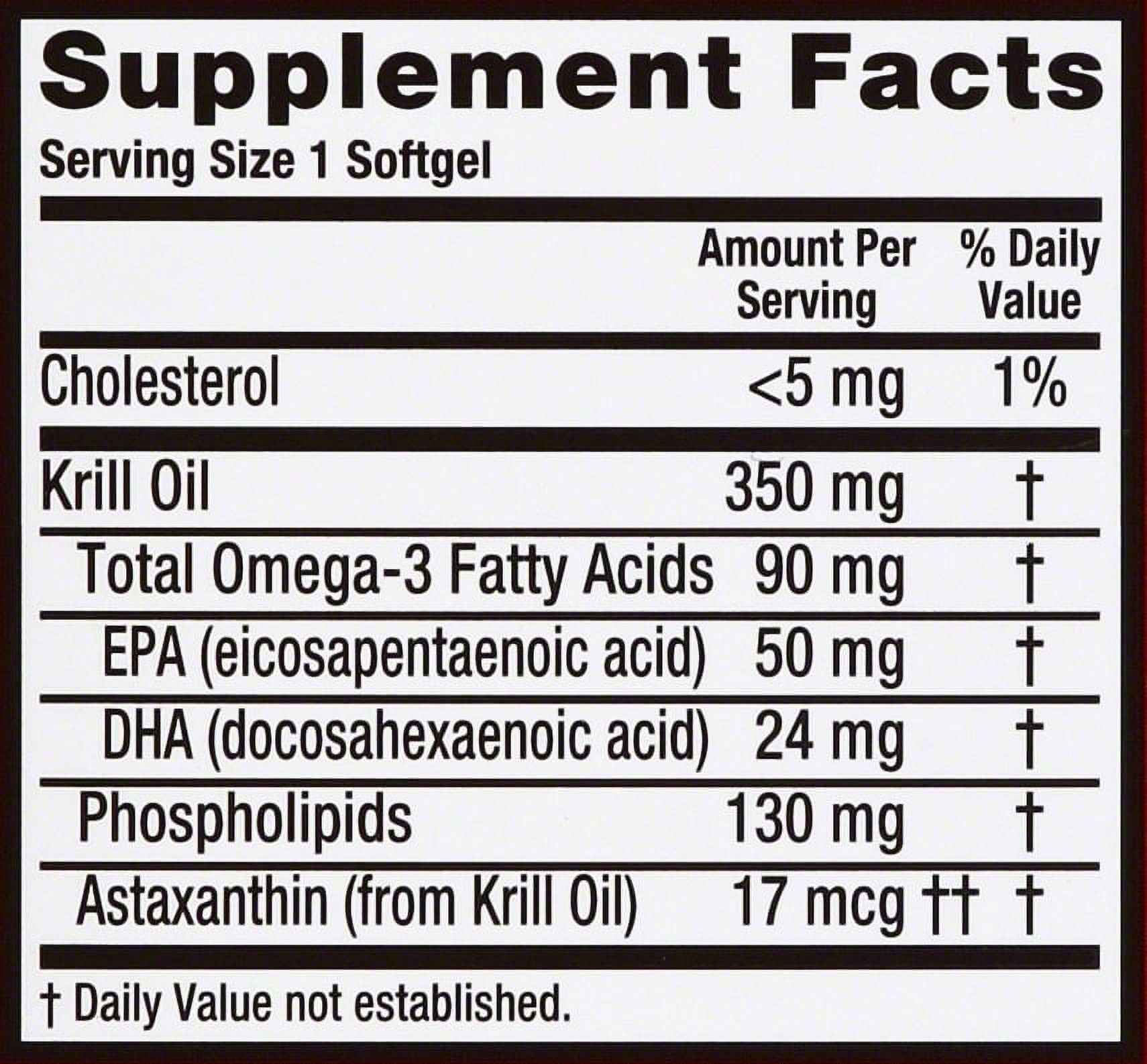 MegaRed 350mg Superior Omega-3s Krill Oil, 60 Softgels - image 14 of 14