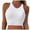 White, variant on Yindaity Women's Racerback Bikini Tops Quick Dry Modest Swimsuit Top Sports Padded Bathing Suit Black,M