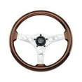 thumbnail image 3 of Grant 704 3-Spoke Silver Anodized Aluminum Design GT Series Steering Wheel with Mahogany Wood Grip, 3 of 3