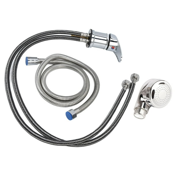 Rociador De Grifo Para Silla De Champú, Juego De Rociador De Grifo Para Tazón De Champú Con Sellado, Temperatura Del Agua Ajustable, Cromado Humanizado Para Salón De Belleza,