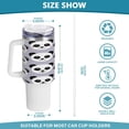 thumbnail image 3 of SKYSONIC 40 oz Cute Panda Face Tumbler with Handle and Straw Lid, Insulated Cup Reusable Stainless Steel Water Bottle Travel Mug, 3 of 7
