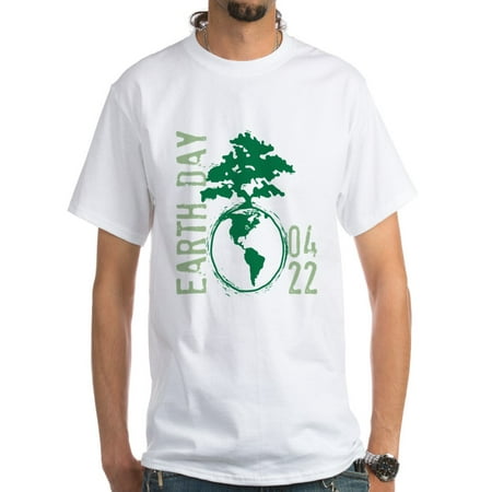 - CafePress - Earth Day 04/22 White T-Shirt - Men's Classic T-Shirts
