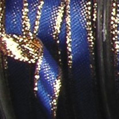 The Ribbon People Blue and Gold Solid Woven Wired Craft Ribbon 0.75" x 54 Yards
