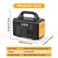 thumbnail image 6 of Portable Power Station 300W 299.5Wh Battery Bank with 120V Pure Sine Wave AC Outlet for Outdoor Camping, Hunting, Emergency Backup, and CPAP Machine, 6 of 8