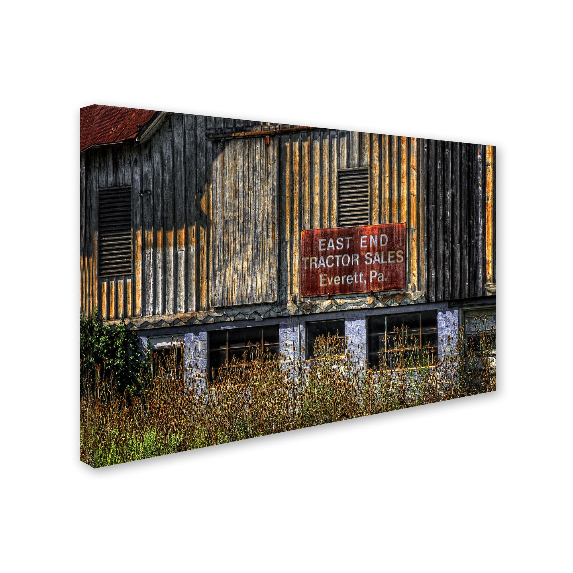 Trademark Fine Art "East End Tractor Sales" Canvas Art by Lois Bryan