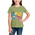 thumbnail image 5 of RXMEKW T-Shirt Imprimé pour Filles Manches Courtes Col Rond Haut Décontracté pour Enfants en Polyester avec Design Graphique Beigne pour la Saison Scolaire Printemps et Été, 5 of 5