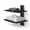 Black-2 Shelves, variant on Black 1 Shelf Floating Tempered Glass Wall Mount Shelf for AV Components