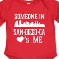 thumbnail image 4 of Inktastic San Diego Someone Loves Me Skyline Boys or Girls Long Sleeve Baby Bodysuit, 4 of 5
