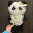 thumbnail image 3 of Moocorvic Panda Plush, 8" Cute Green Stuff Dolls, Soft Panda Stuffed Animal Plushies Table Doll Decoration, Birthday Gift, 3 of 4