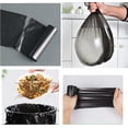 thumbnail image 4 of PLUHKN-4 Gallon Bathroom Trash Bags,6 Rolls Small Trash Garbage Bags, Disposable Trash Bags for Office, Bathroom Wastebasket Waste Bin (120 Count, 4Gallon Black), 4 of 4