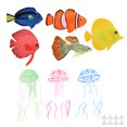 thumbnail image 4 of Peces artificiales brillantes, decoración de acuario, simulación de peces brillantes, para pecera., 4 of 14
