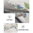 thumbnail image 5 of Flower Butterfly Entryway Runner Rug 2x4ft,Blue Purple Watercolor Wilflower Washable Woven Living Room Hallway Bedroom Kitchen Carpet with Tassels,Indoor Outdoor Throw Door Mat for Entryway, 5 of 5